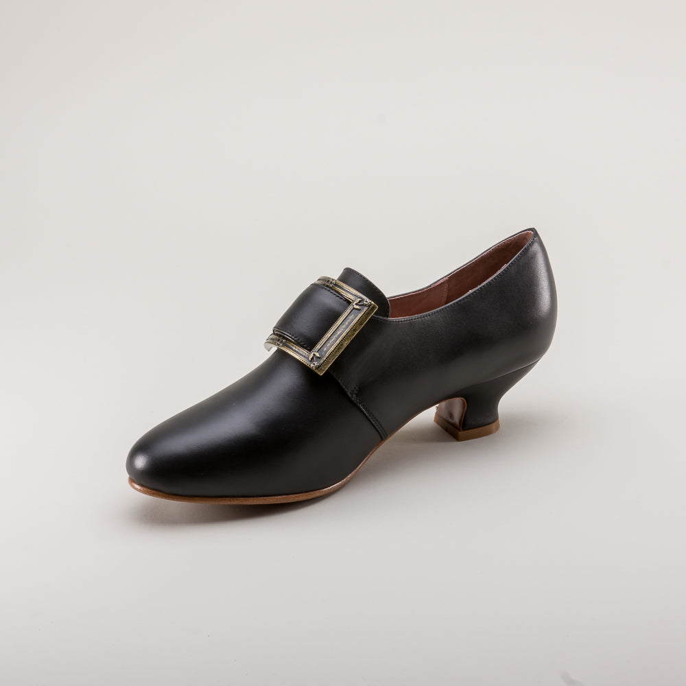 Kensington 18th Century Leather Shoes (Black)